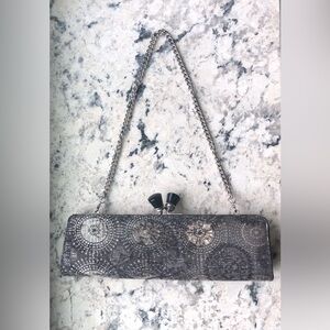 NWOT White House Black Market Evening Clutch With Removable Chain​
